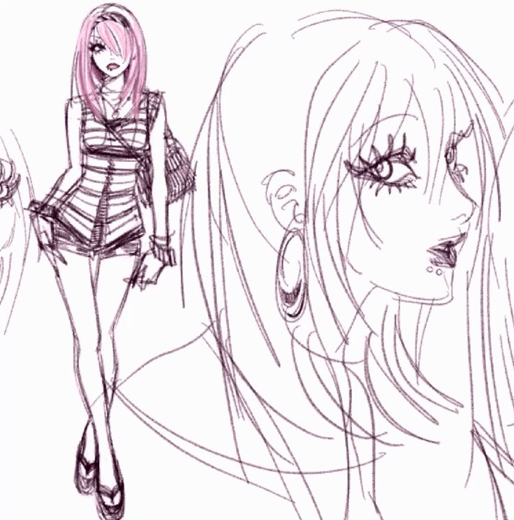 Sketches and moodboard